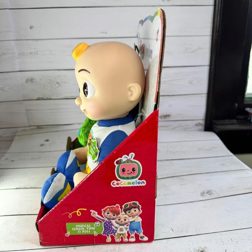 CoComelon JJ Musical Plush Doll Toy w Backpack New‎